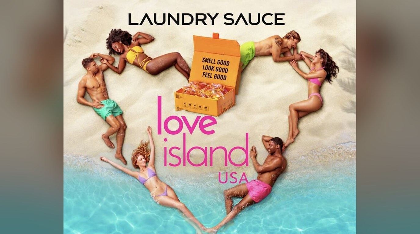 Love Island USA and Laundry Sauce collaboration artwork