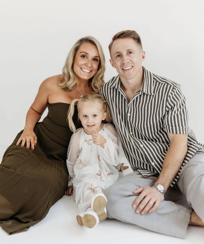 Robert Cardiff with wife Ashley and daughter